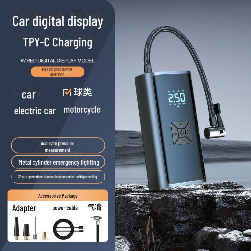 

2024 Умный многофункциональный портативный автомобильный воздушный насос — для ручного и наружного использования