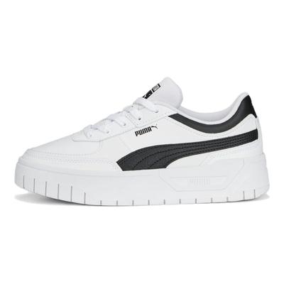 Cali Dream Leather White Black Women Sneakers 392730-04