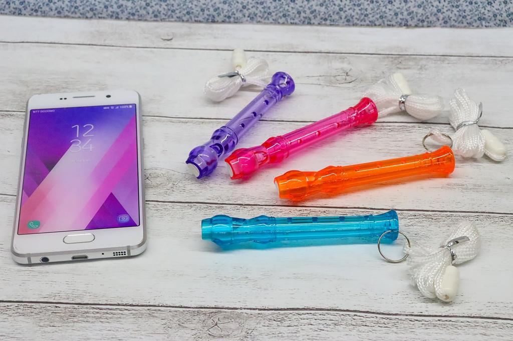 Castle Enterprises Color Mini Recorder x Set (Orange) 10-Piece [Japanese Souvenir, Festival/Event/Children's Party/Street Stall/Fair]