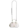 Coach Lara Zipper Closure Detachable Shoulder Strap Classic Gold Label Glossy Nappa Leather Handbag Women Handbag Chalk-White CEA01-IMCHK