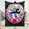 Bayern Munich Blanket Comfortable Suitable for Bedding Seaside Chair Four Seasons Universal Modern Style Gifts For Family Or Friends