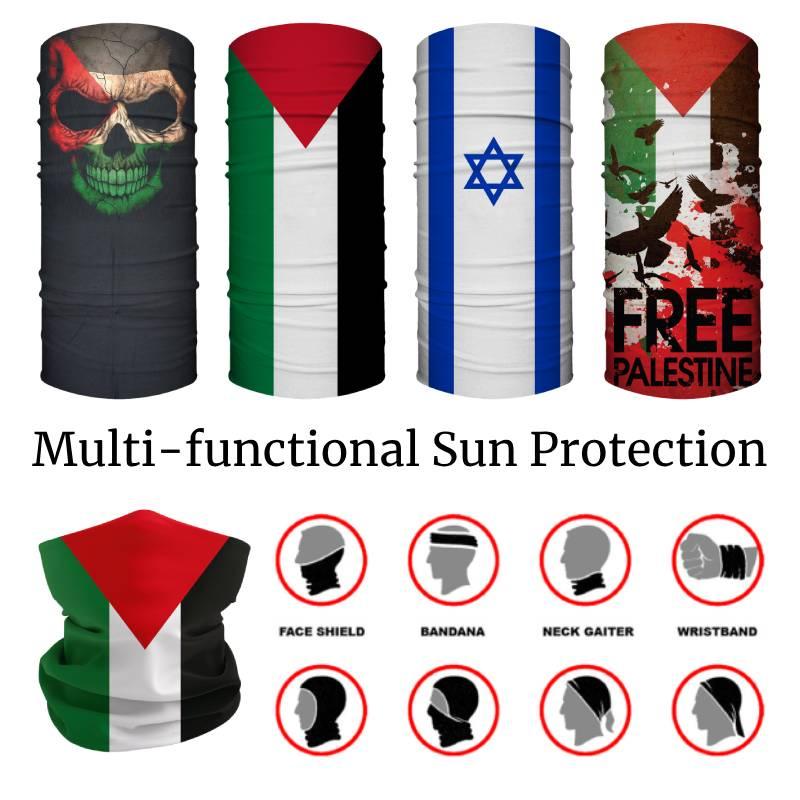 Palestinian And Israeli Flag Magic Headband For Outdoor Activities