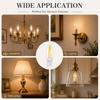 10 Bombillas LED G9 2W 3W Vidrio Filamento Lámpara AC220V Blanco Cálido Ahorro de Energía Reemplazo Halógeno para Candelabro