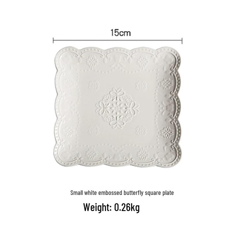 

Тисненая керамическая прямоугольная тарелка - Стейк, Ужин, Бабочка, Фрукты, Десерт.