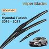 Front Rear Wiper Blades For Hyundai Tucson TL 2016 2017 2018 2019 2020 2026 Premium Windshield Windscreen Window Brush 26"16"14"