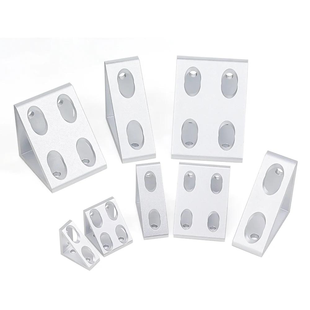 Aluminum Profile 90 Degree Block Triangle Connector Bracket For 2020 2040 3030 4040 4080 Series V-slot Aluminum Profile