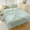 High Quality Latex Cooling Mat with Bed Skirt Elegance Breathable Ice Rayon Soft Breathable Cooling Mat