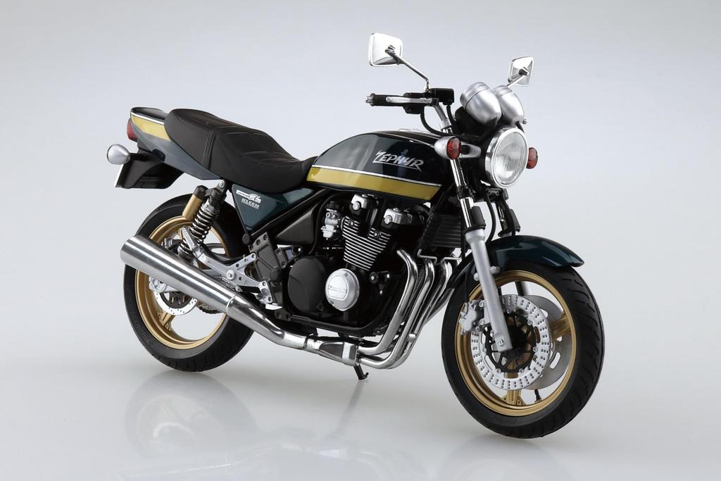 AOSHIMA The Bike Series Kawasaki ZR400C ZEPHYR X 2002 Plastic Model 1/12 No.12