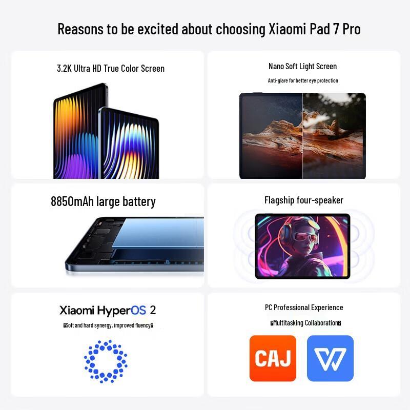 

Xiaomi Pad 7 Pro 11.2-inch 3.2K Tablet (CN version)