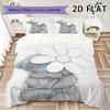Stoffiges Teddy-Muster Bettwäsche-Steppdecken-Set Steppdeckenbezug Kissenbezug Heimdekoration Geburtstagsgeschenk (1 Bettbezug + 2 Kissenbezüge (ohne Füllung))