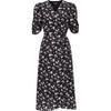 2025 V-Neck Floral Print A-Line Dress