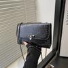 New retro chain bag casual popular solid color summer high-grade texture shoulder crossbody small square bag