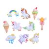 Dreamy Unicorn Resin Shoe Buckle & Hair Clip DIY Accessories