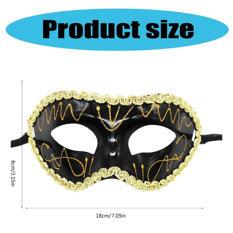Hand Painted Mask Masquerade Mask Halloween Mask Masquerade Eye Mask For Men Women Halloween Costume Accessory