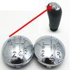 For Renault Clio III MK3 Megane Scenic MK2 2003-2009 Car Styling Accessories Gear Shift Knob Hand Speed Handle Interior Parts