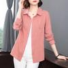 Breathable Cotton Blouse for Women Spring Autumn Loose Fit Fashionable High Quality Shirt for Mothers