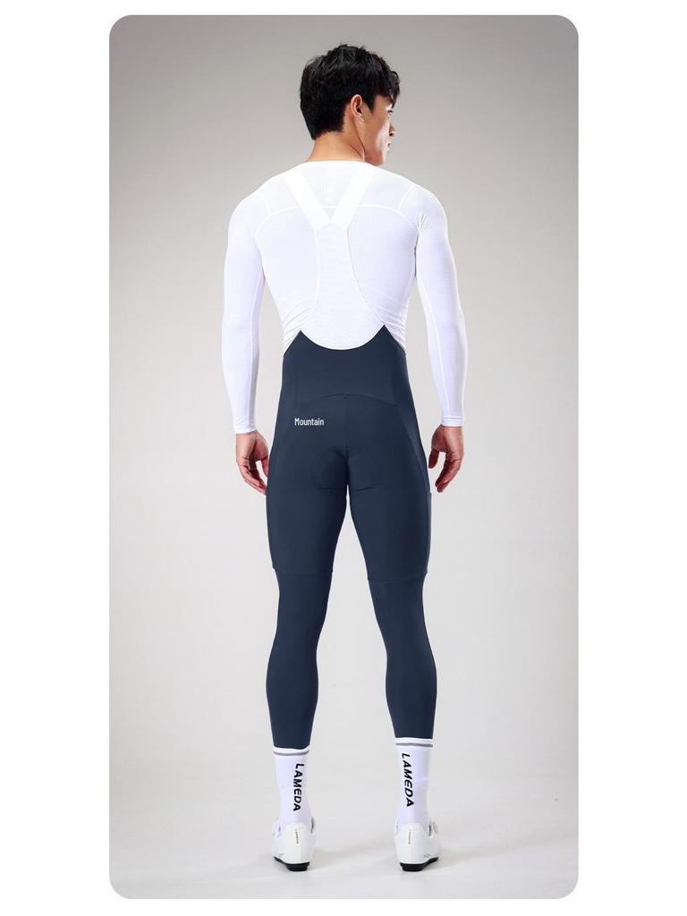 Pantaloni da Ciclismo Lampaida Arrow 20 Double Arrow Unisex con Bretelle, Tasche e Assorbimento degli Urti per Autunno/Inverno