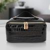PU Leather Makeup Bag Simple Cosmetic Bag Multi-Compartment Makeup Organizer Bag Skincare Holder Bag Women Cosmetics Handbag