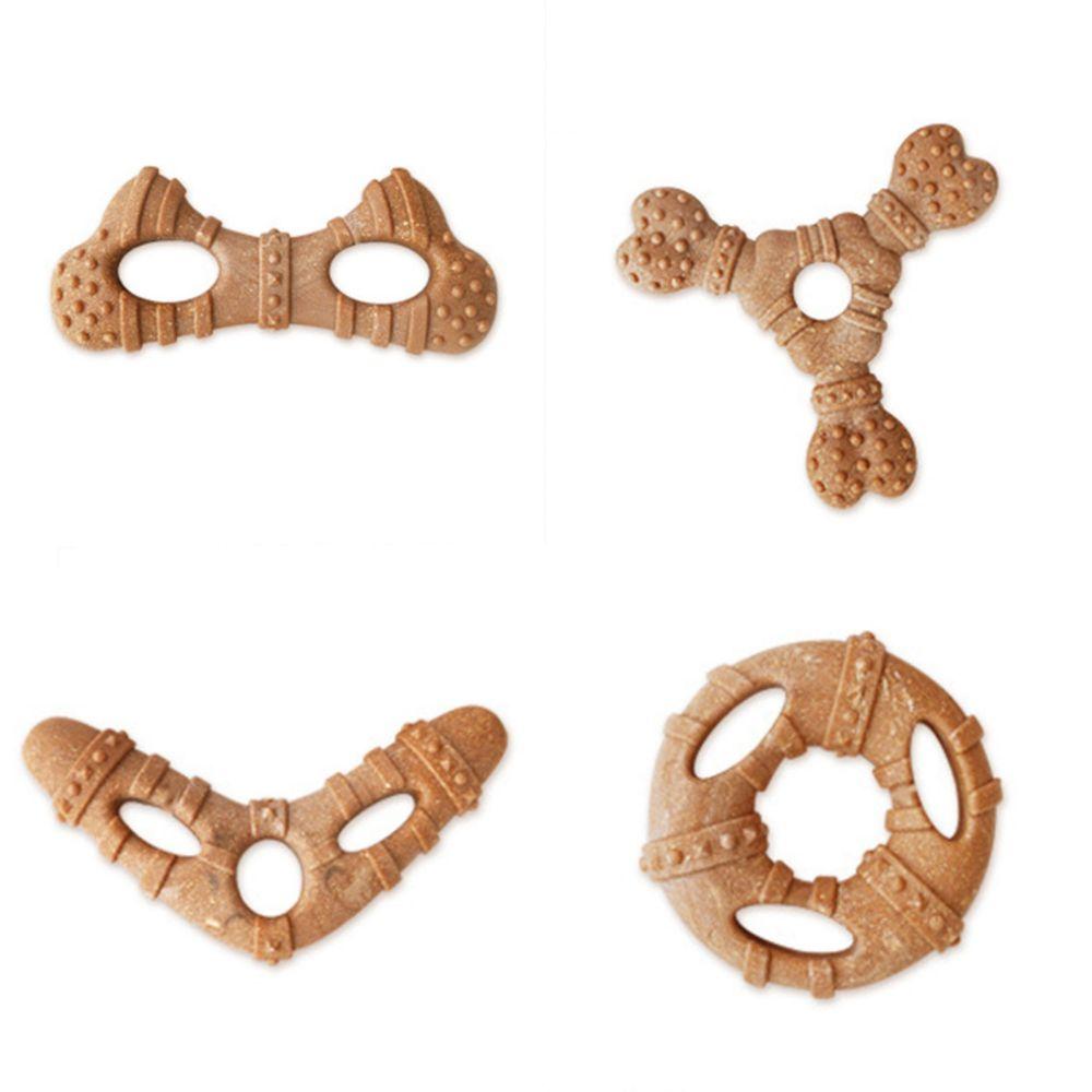 Natural Non-Toxic Dog Teething Toy Bone-Like Shape Imitation Bone Dog Toy Puppy Training