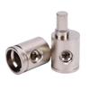 1 Pair Brass Amp Input Reducers Car Sound Amplifier Wire Terminal Connectors for Vehicle Sound Systems 0GA To 4GA