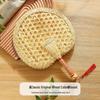 Durable Handmade Large Wheat Straw Palm Fan for Summer Household Use