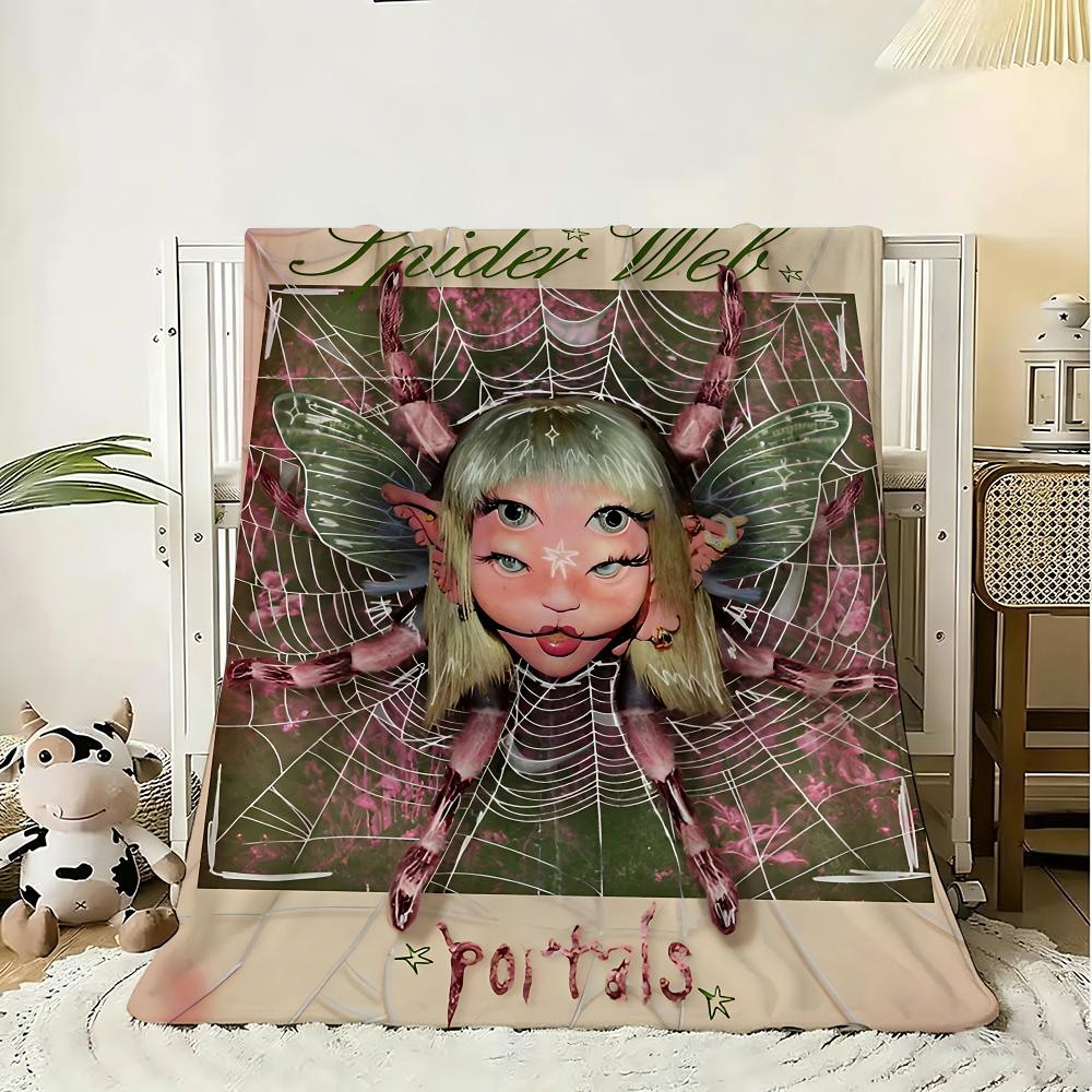 M-Melanie Martinez New Music Album Throw 240G Flannel Blanket Lightweight Soft Skin-Friendly Summer Thin Throw Blanket