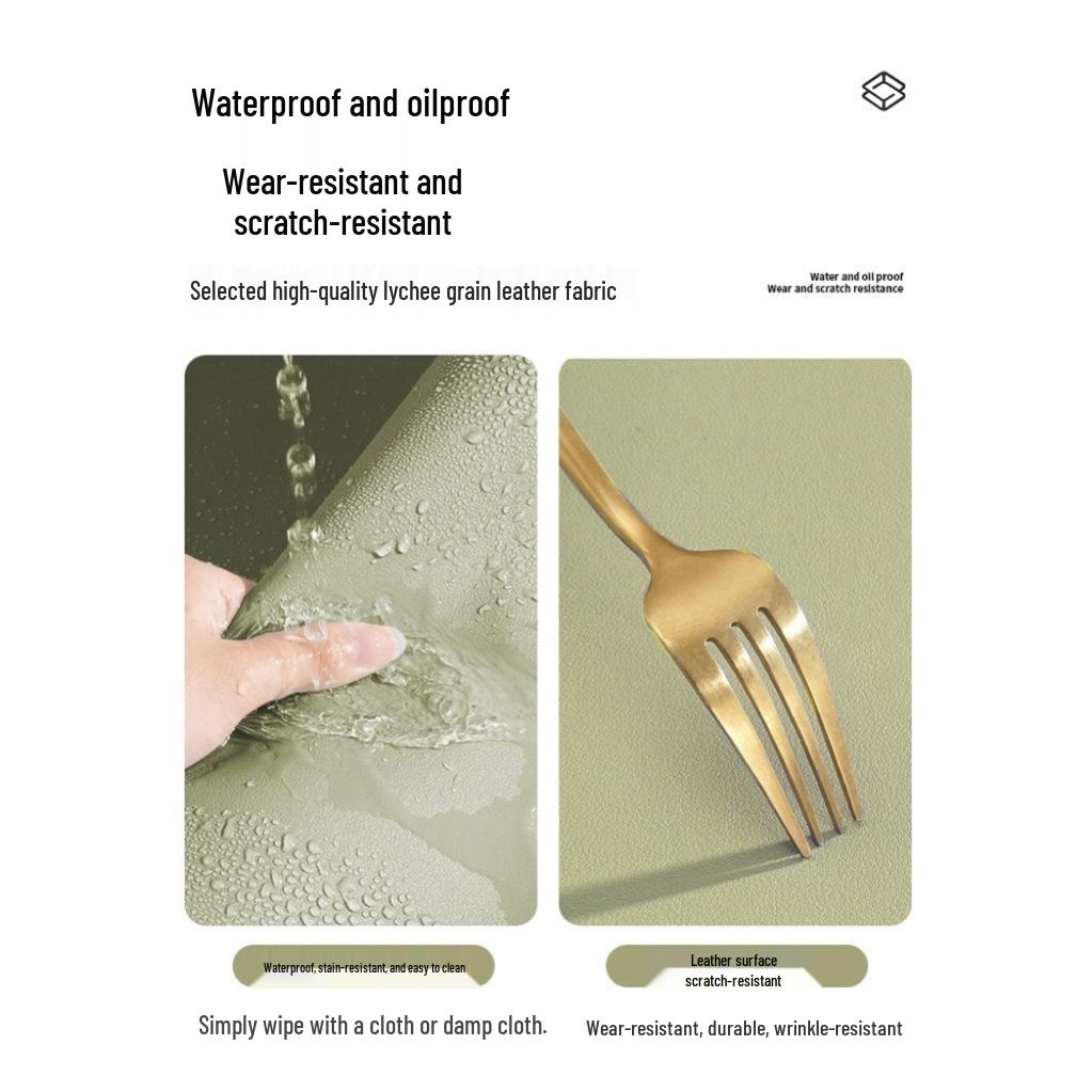 Non-slip Waterproof Desk Mat: Student Eye Protection, Wash-free Leather, Solid Color, Dirt-resistant for Computer or Coffee Table.