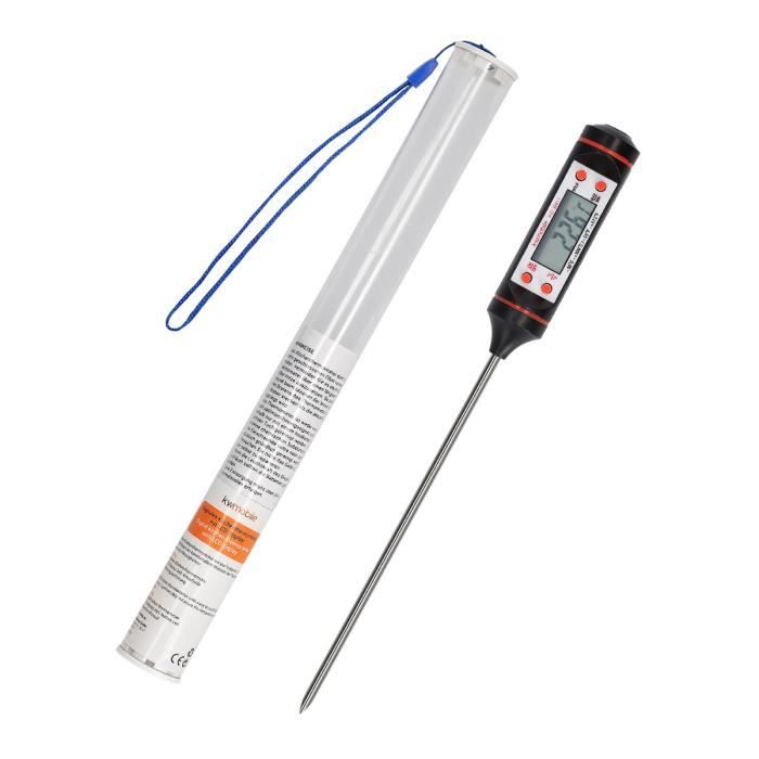 Kwmobile Thermomètre À Viande - Sonde De Cuisine Pour Cuisson Précise De Viande Pâtisserie Liquide - Thermo-sonde Avec Température S