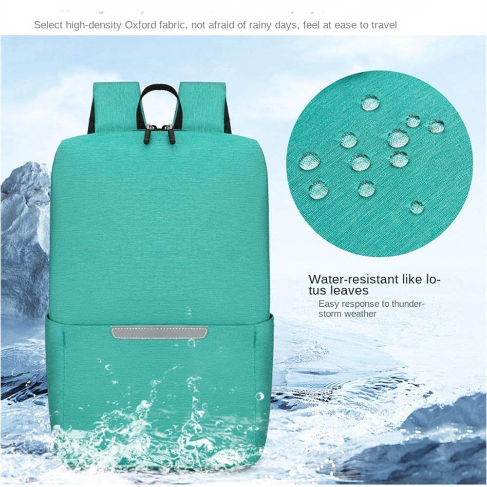 Casual Waterproof Small Backpack Solid Color Schoolbag School Bags Large Capacity Travel Bag Book Bags Teenagers