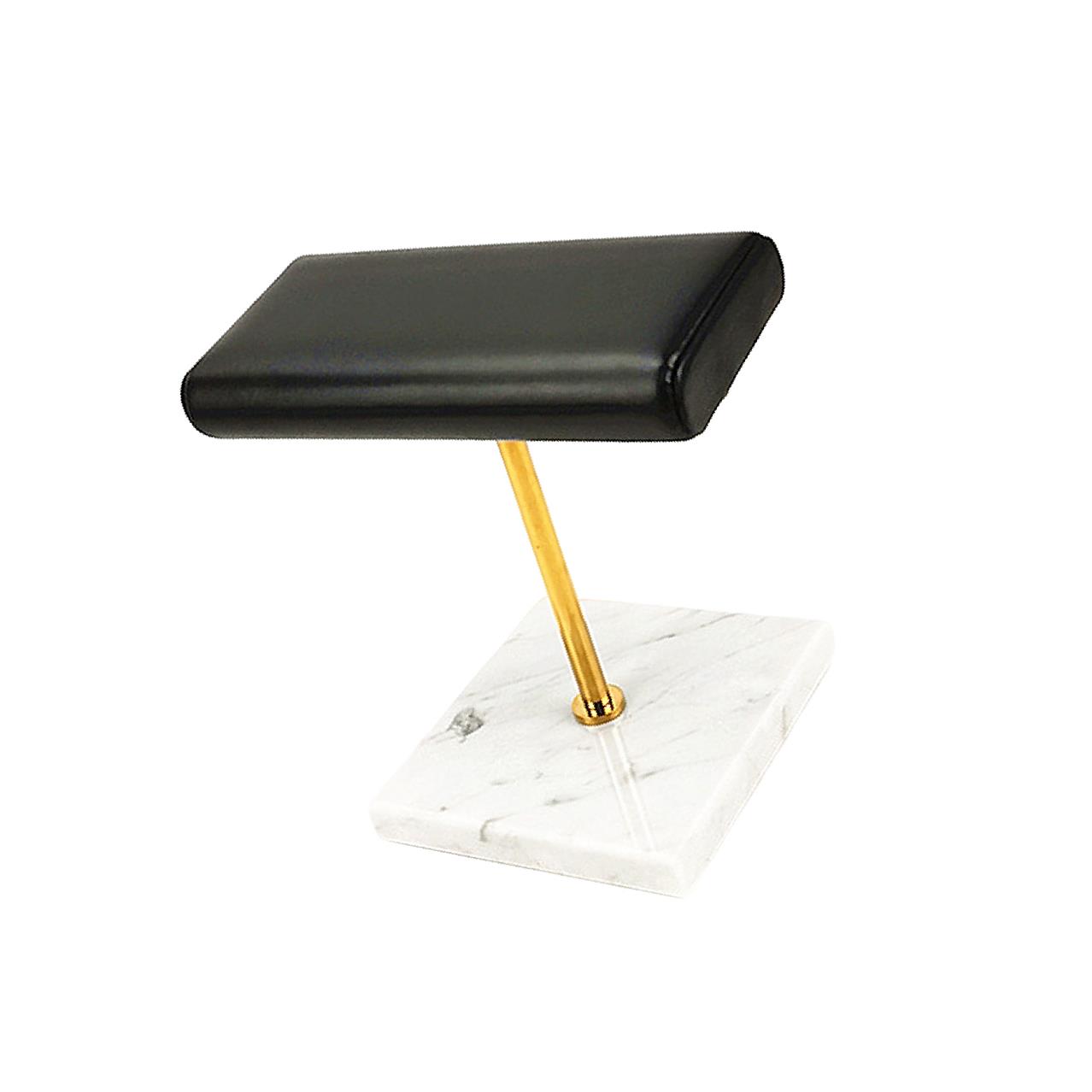 

PU Leather Marble Base Watch Display Stand for All Watches White Gold