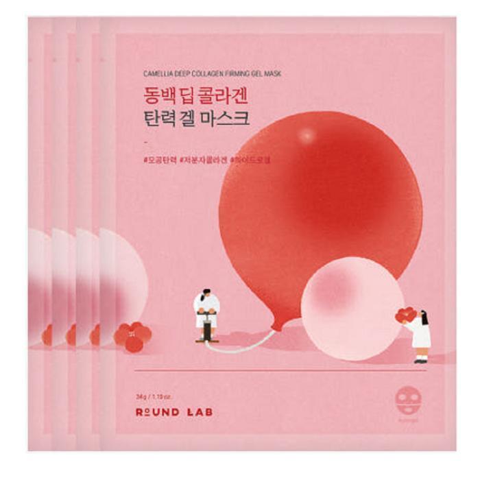ROUNDLAB Camellia Deep Collagen Elasticity Gel Mask (4 Sheets) (39391292) basic