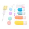 Toiletries Travel Bottles Leak Proof Squeezable Lightweight Travel Bottles Set for Airport Trip Accessories 190g 17