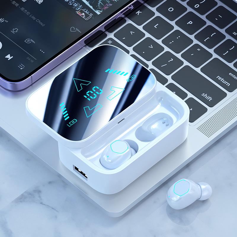 

M48 Bluetooth Earbuds: Long Battery, Large Capacity, In-Ear Sliding Cover, Digital Display.