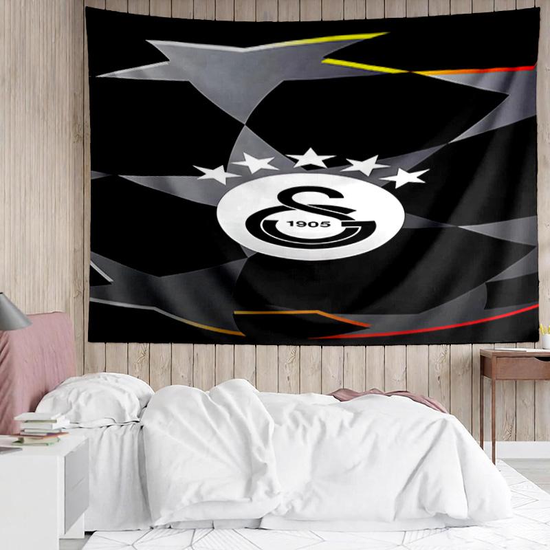 1PC Galatasaray Football Club Crest Tapestry, Unique Design Tapestry, Suitable for Bedroom,Livingroom, Playroom,Heartwarming Holiday Gifts