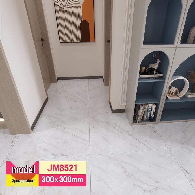 Self-Adhesive PVC Marble Tile Sticker - SPC Stone Plastic Flooring for Home Renovation