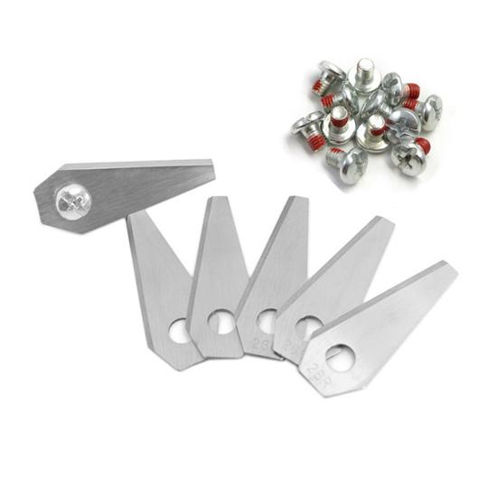 Yousheng 9/18/30 Stück Edelstahl Rasenmähermesser für Bosch Indego Schwerlast Universal Roboter Rasenmäher Ersatzmesser mit Befestigungsschrauben