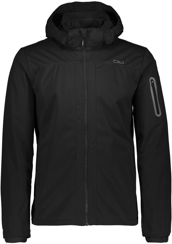 CMP Light Softshell Jacket with Detachable Hood (39A5027) Black