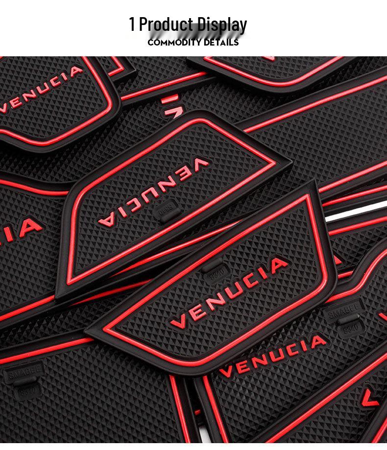 Venucia Star Door Groove Mat & Cup Holder Accessories