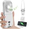 Tragbarer Ventilator, Tragbarer Mini-Ventilator, Handventilator, Kleiner persönlicher Ventilator mit 4 Geschwindigkeiten, Handventilator, 180 Wiederaufladbarer leiser USB-Ventilator für Outdoor, Reisen