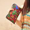 Portable Embroidered Women Handbags National Ethnic Butterfly Flower Bags for Lady Clutch Tassel Small Flap Evening Bag