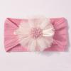 Hot-selling new children's headband cute mesh flower baby jacquard headscarf comfortable baby jewelry