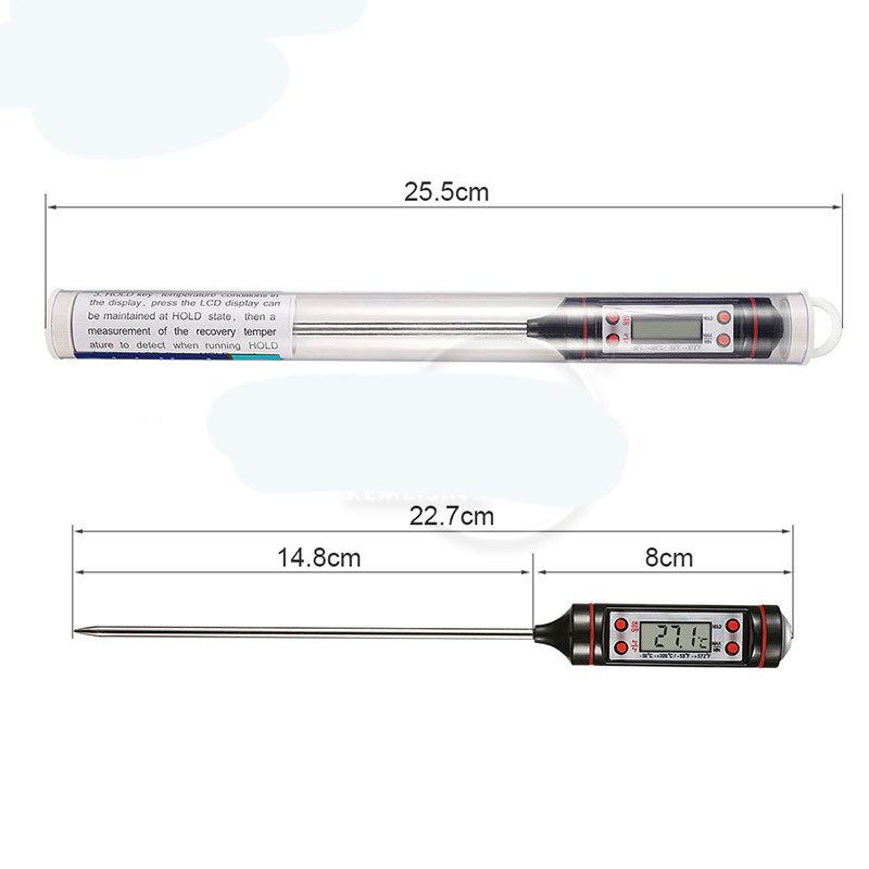 

Цифровой термометр для мяса с мгновенным считыванием данных, кухонный термометр для приготовления пищи, сладостей, масла, фритюра, барбекю, гриля, коптильни, термометр