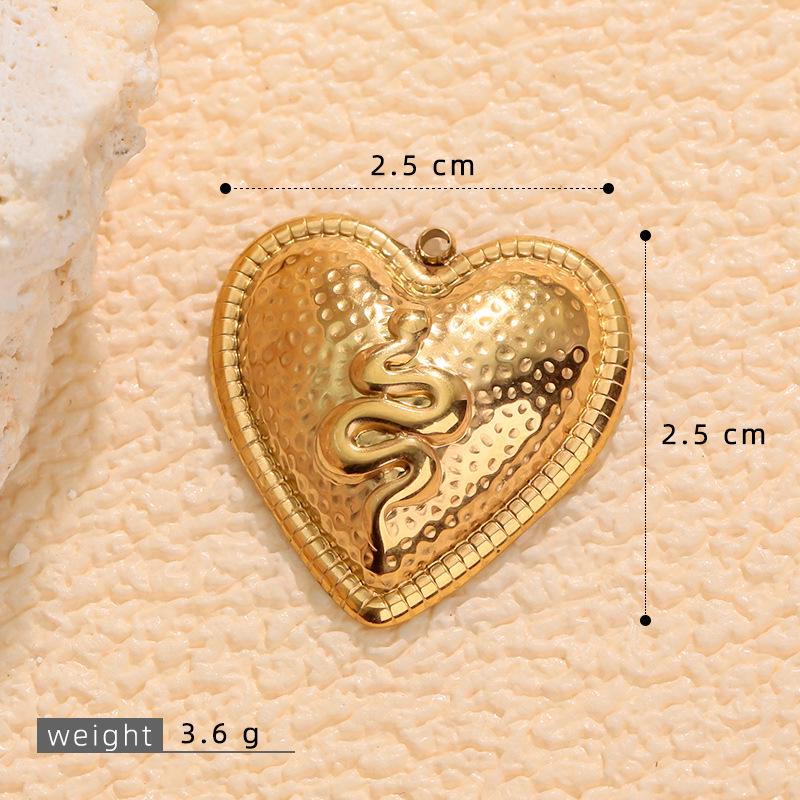 Cross Retro Stainless Steel Heart Pendant Jewelry Collection: Bracelet, Necklace, Earrings, Charms