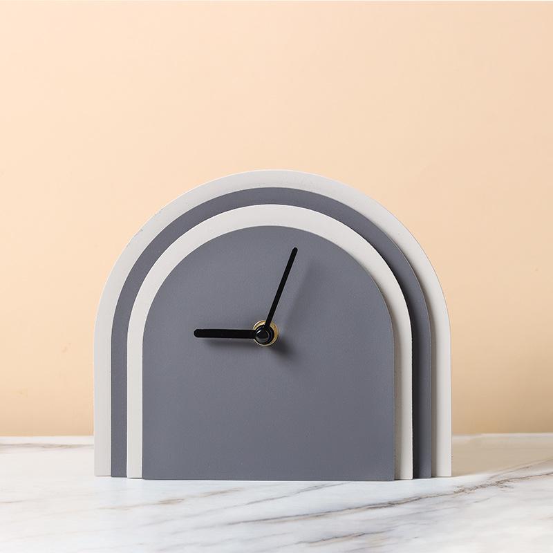 

Геометрические Арочные Многослойные Кожаные Настольные Часы Украшения Современный Скандинавский Легкий Роскошный Дом Модельная Комната Аксессуары