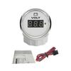 RHAXEL 2" 12V DC Voltmeter Volt Gauge 8-16V 16-32V 18-32V 9-32V with 8 Backlights for Car Boat Motor RV Truck