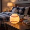 Softball Shaped Night Light for Bedroom Desk Bedside Decor, Cute Baseball Ball Lamp