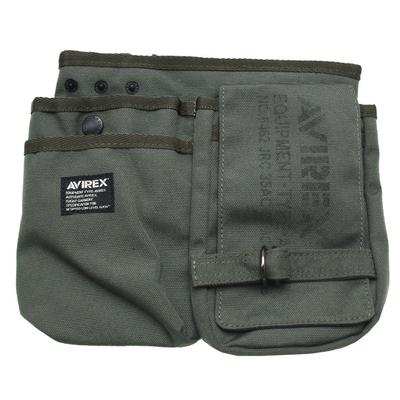 AVIREX Eagle Shoulder Waist and Hip Design for Men and AVX342L Bag, Pouch, Bag, 2-Way Women, (Avirex-013) (Khaki)