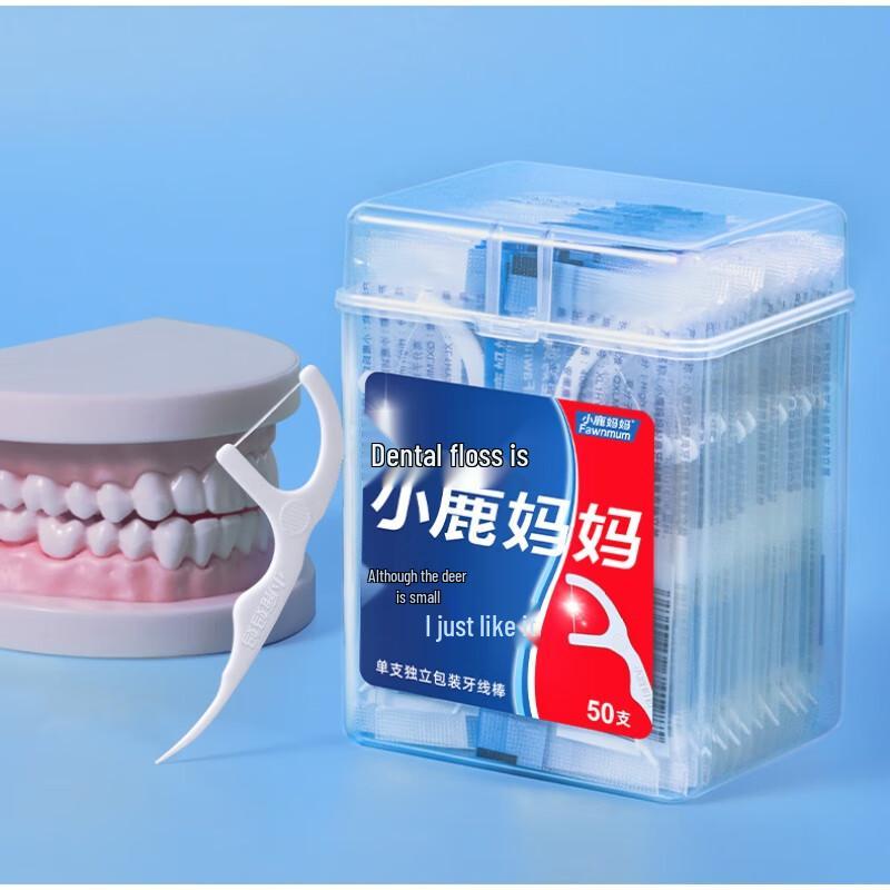 Kleine Reh Mama Zahnseide-Sticks (150 zählen)