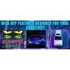Smart Rgb Full Color Flexible Led Screen Bluetooth App Control Car Rear Window Advertising Rolling Display