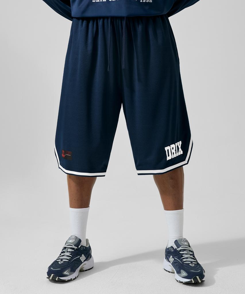 DRIX Rugby Graphic Mesh Bermuda Pants_Navy